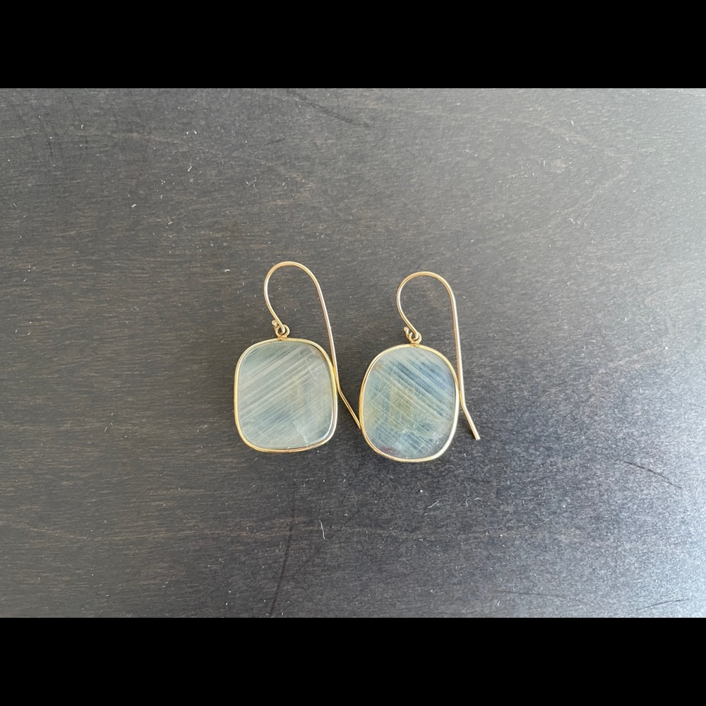 NWOT Semi Precious Stone Scarab Bracelet/ Earrings - Picture 3 of 13